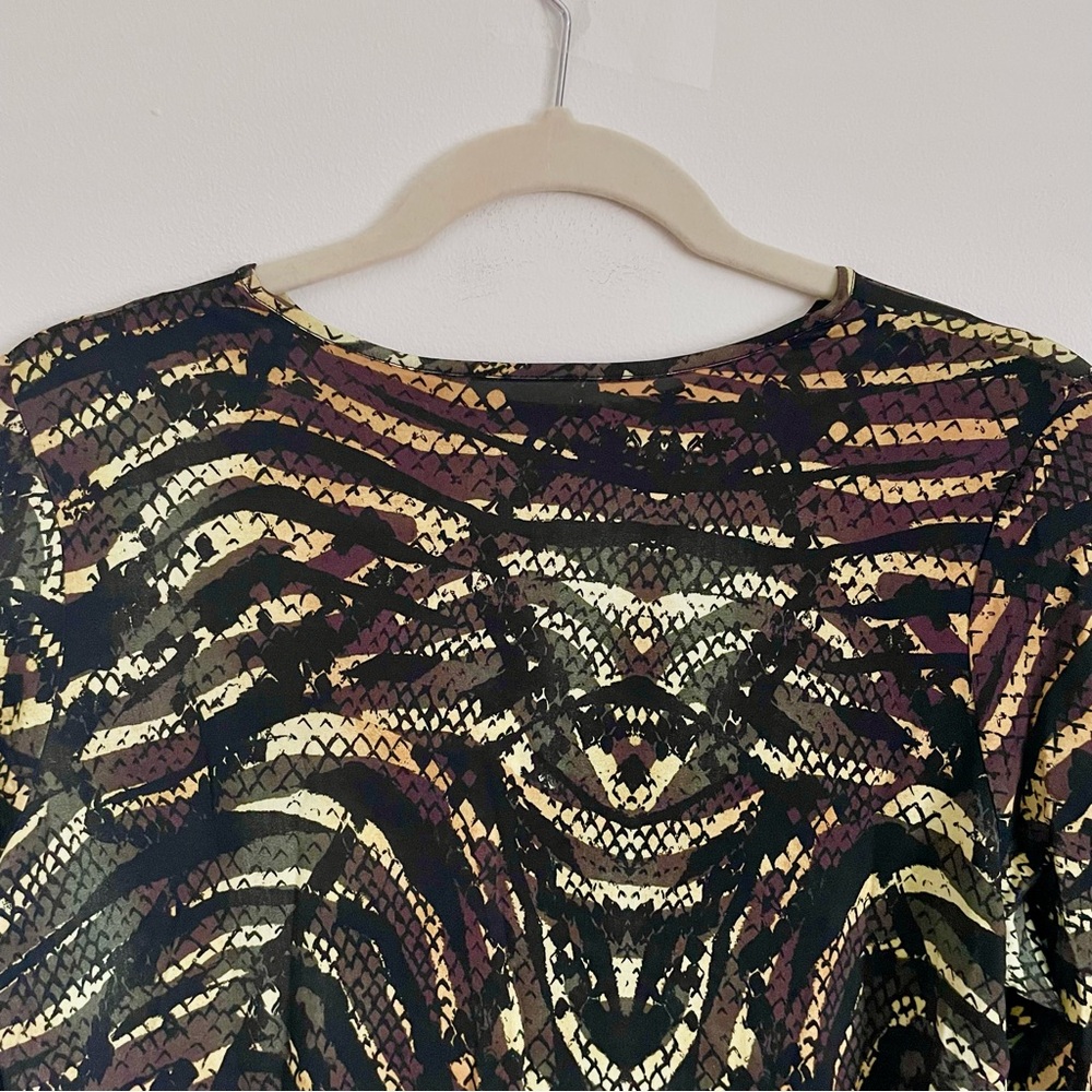Marie Oliver Hazel Top Blouse In Bengal Snakeskin Size M NWT - Picture 13 of 15